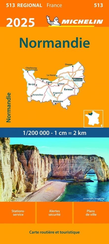 SALE - 513 Normandy - Michelin Regional Map 2025