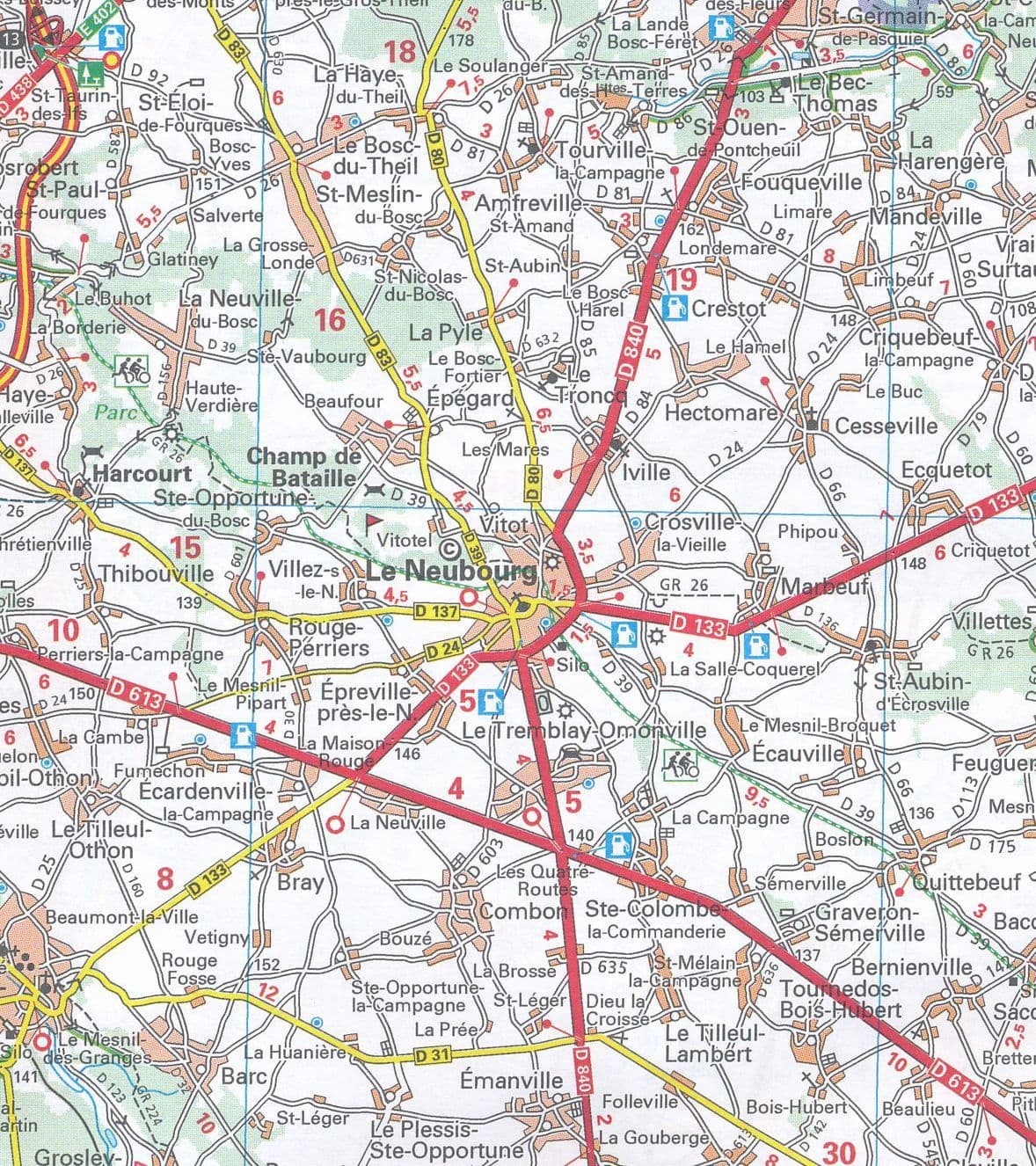 SALE - 518 Central France - Michelin Regional Map 2025