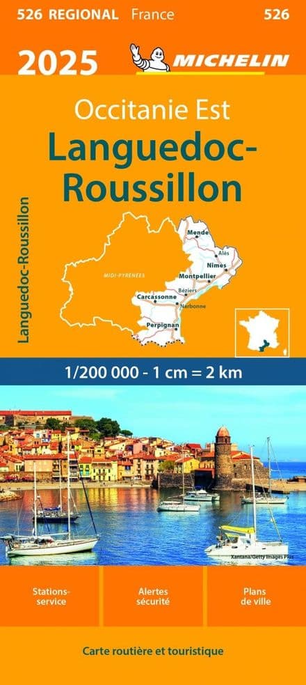 SALE - 526 Languedoc Roussillion - Michelin Regional Map 2025