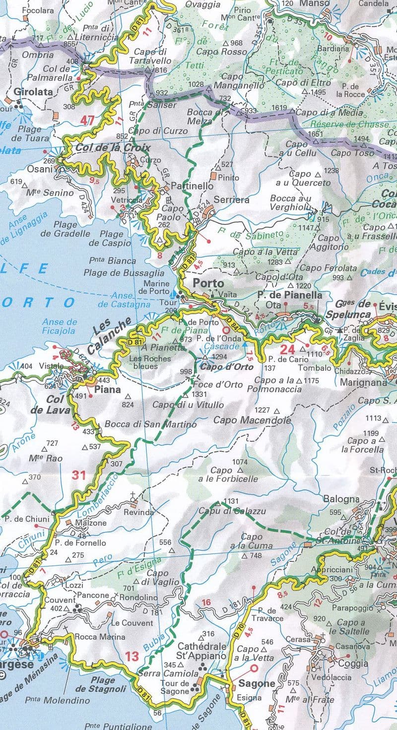 SALE - 528 Corsica - Michelin Regional Map 2025