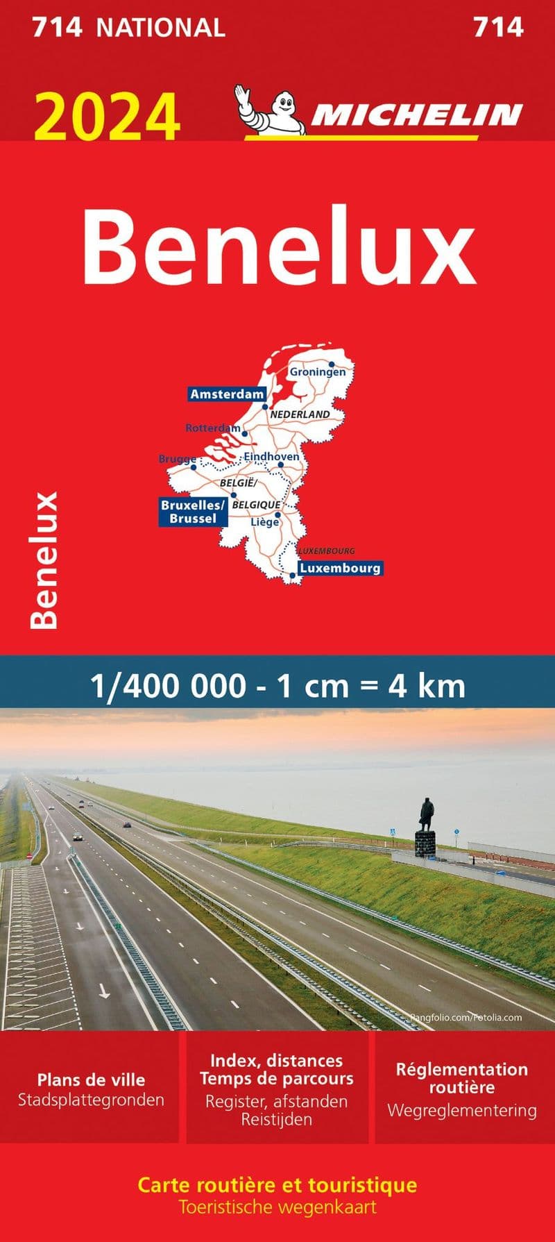 Sale - Michelin 714 Benelux - 1:400,000 - 2024 - **Sale**