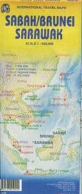 Sarawak, Sabah & Brunei Travel Map - ITM