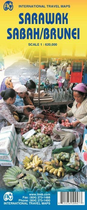 Sarawak, Sabah & Brunei Travel Map - ITM