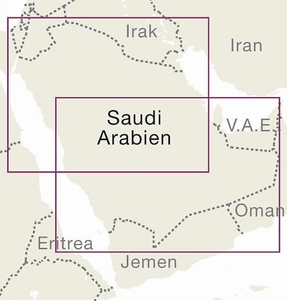 Saudi Arabia Road Map - Reise