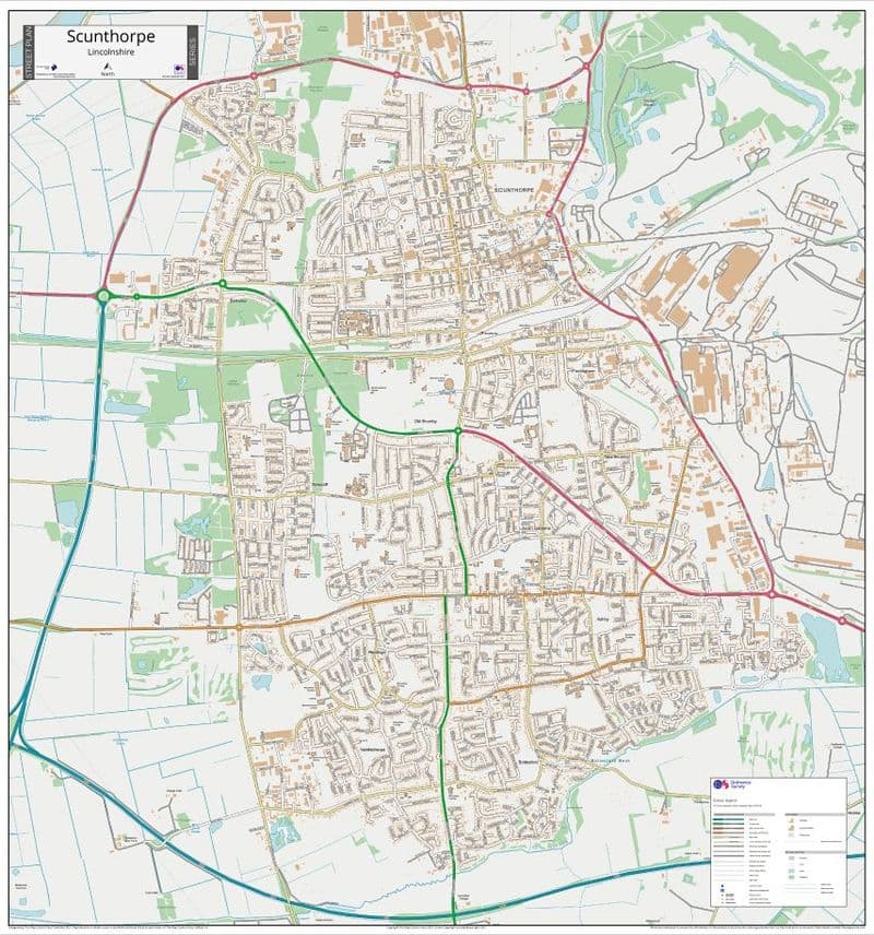 Scunthorpe Street Map