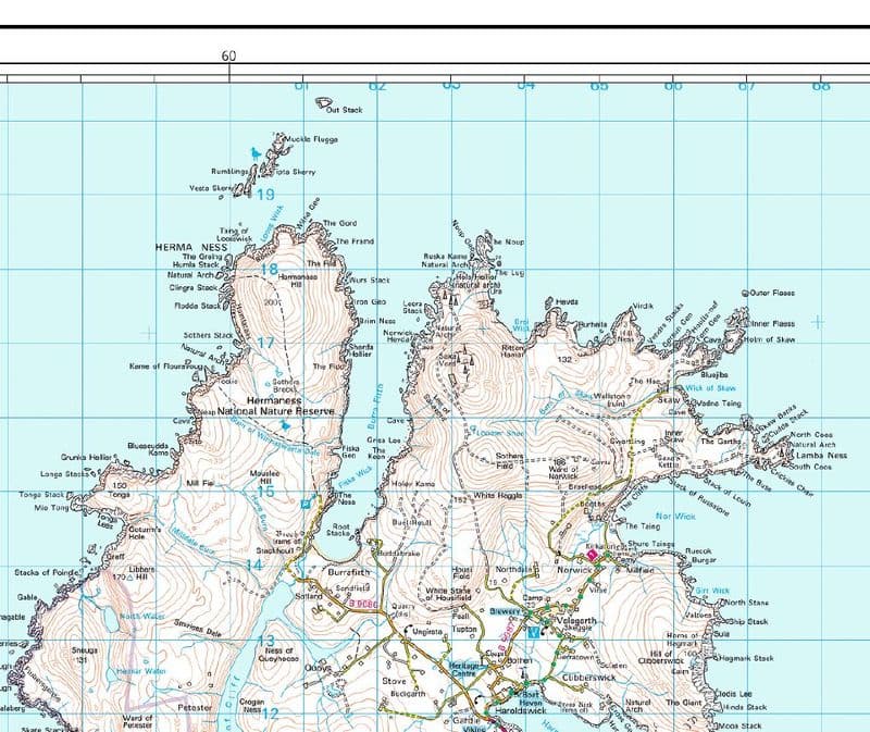Tourist map shetland islands photos - Travelidaz.com