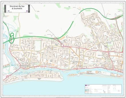 Shoreham by Sea Street Map