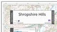 Shropshire Hills National Landscape - Wall Map - 2026