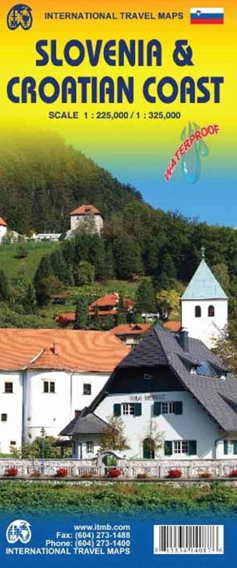 Slovenia & Croatian Coast Travel Map - 1:225,000 & 1:325,000