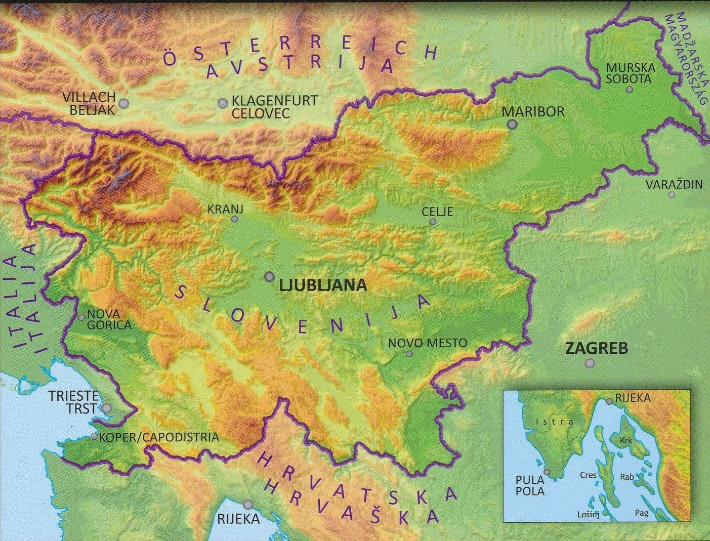 Slovenia & Istria - Road Map - Kartografija R100