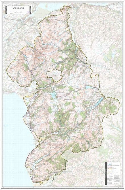Snowdon National Park - Wall Map