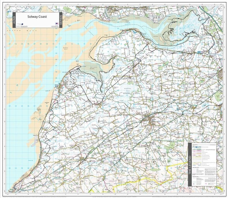 Solway Firth - AONB Wall Map - 2024