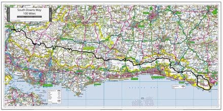 South Downs Way - Wall Map