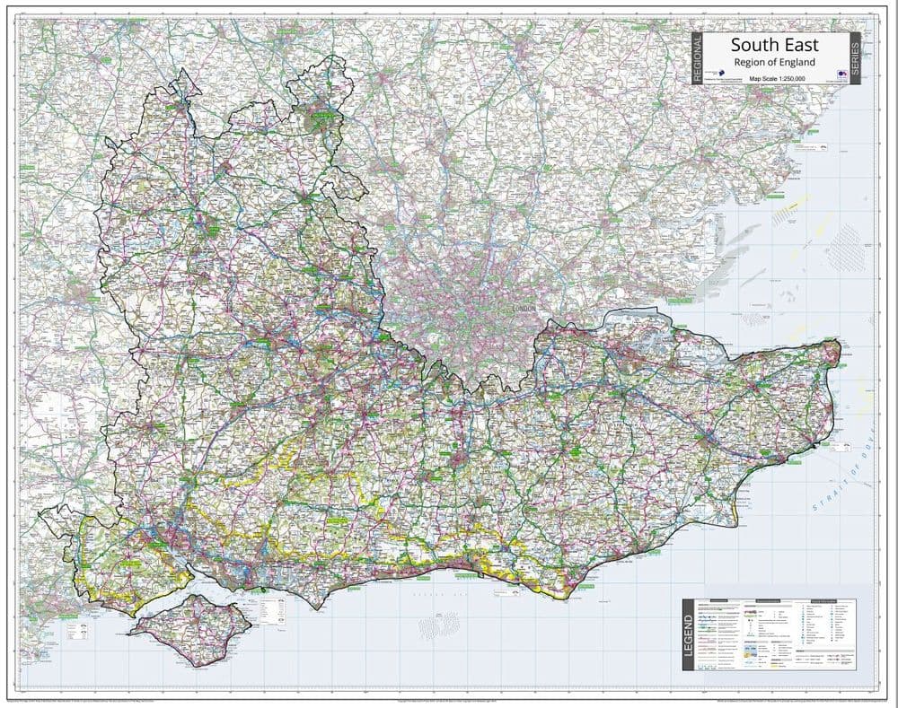 Map South England Guide To Coast Of South East England