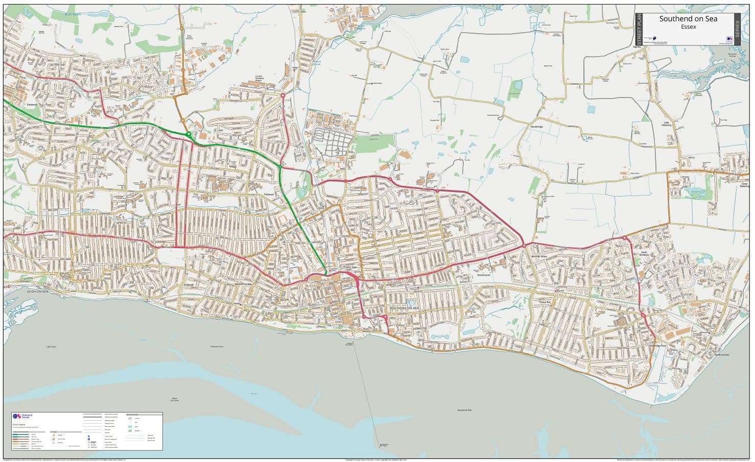 Southend on Sea Street Map