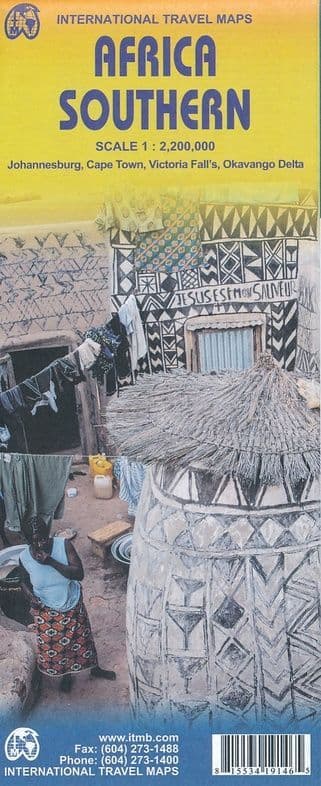 Southern Africa Travel Reference Map