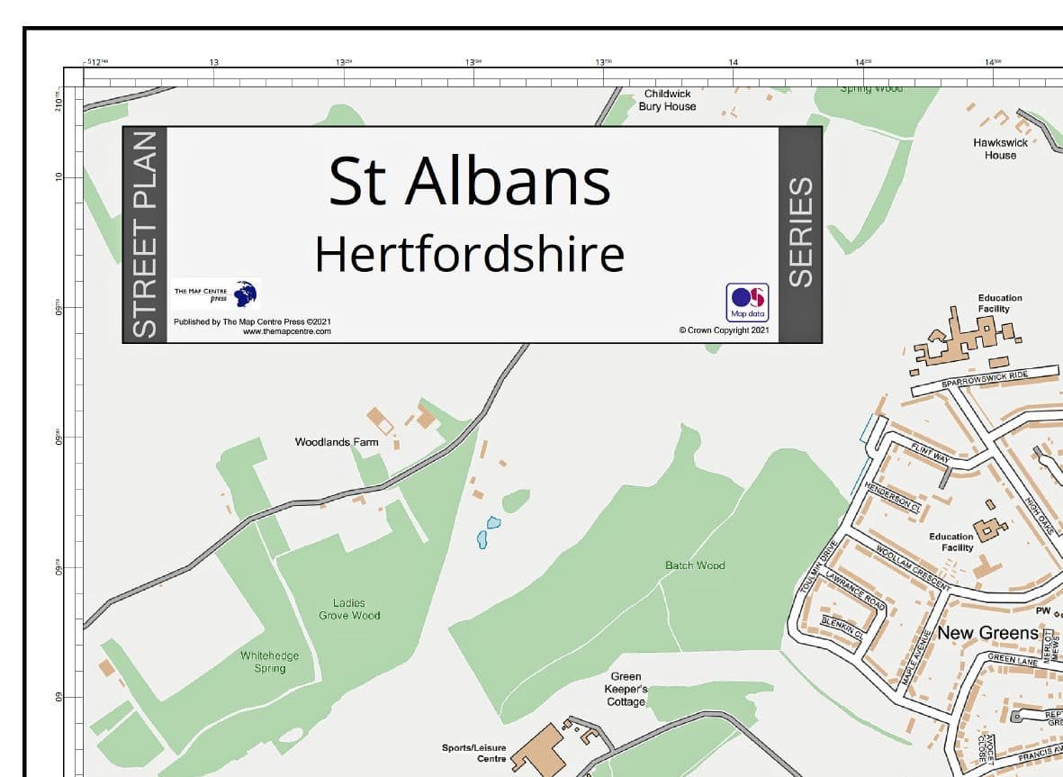 St Albans Street Map