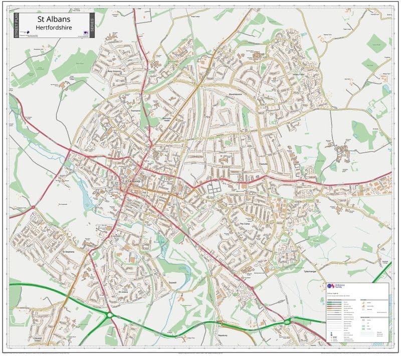 St Albans Street Map