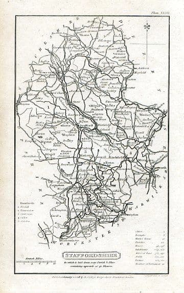 Staffordshire William Pitts Capper 1808 - Original Map