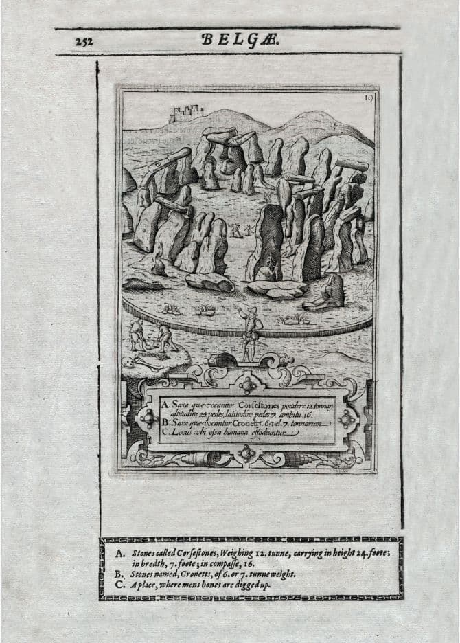 Stonehenge - 1610 - From Camden's Britannia - Reproduction Print