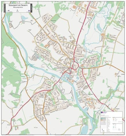 Stourport on Severn Street Map