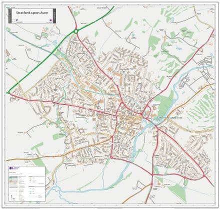 Stratford upon Avon Street Map