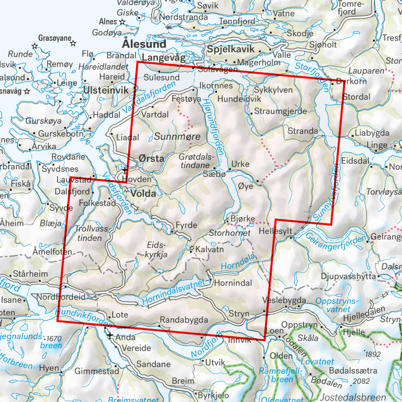 Sunnmøre - Hiking Map - Calazo BD 370