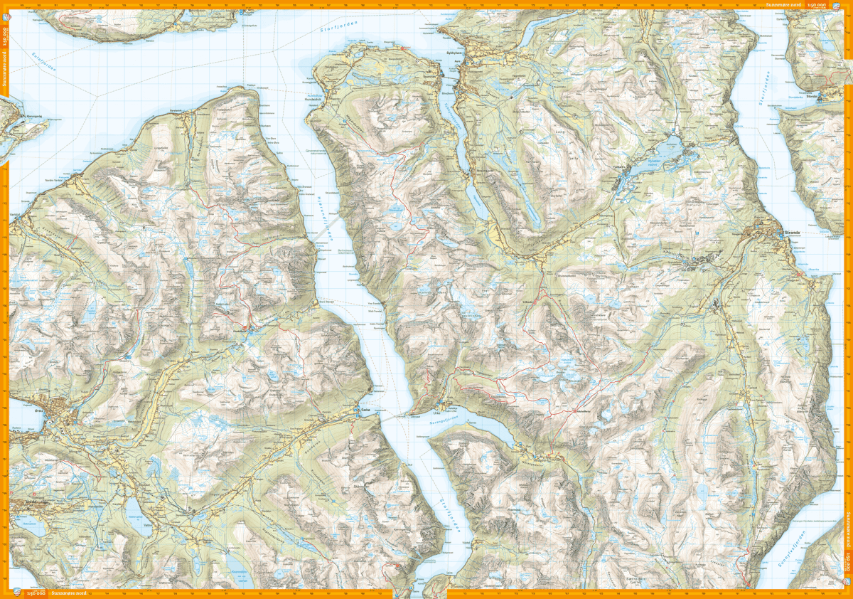 Sunnmøre - Hiking Map - Calazo BD 370