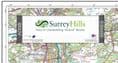 Surrey Hills - AONB Wall Map - 2024