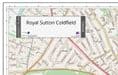 Sutton Coldfield Street Map