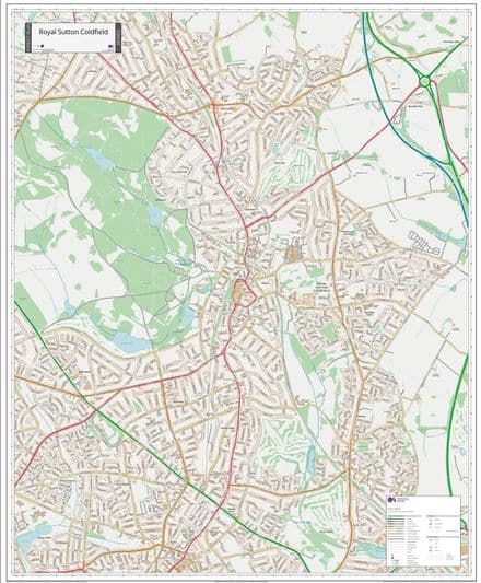 Sutton Coldfield Street Map