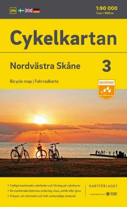 Sweden Cycling Map 03 - Skane North West