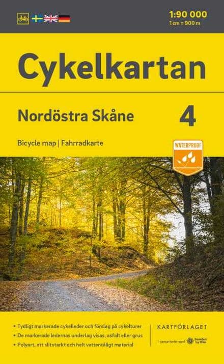 Sweden Cycling Map 04 - Skane North East