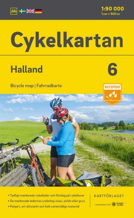 Sweden Cycling Map 06 - Halland