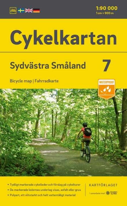 Sweden Cycling Map 07 - Smaland Southwest