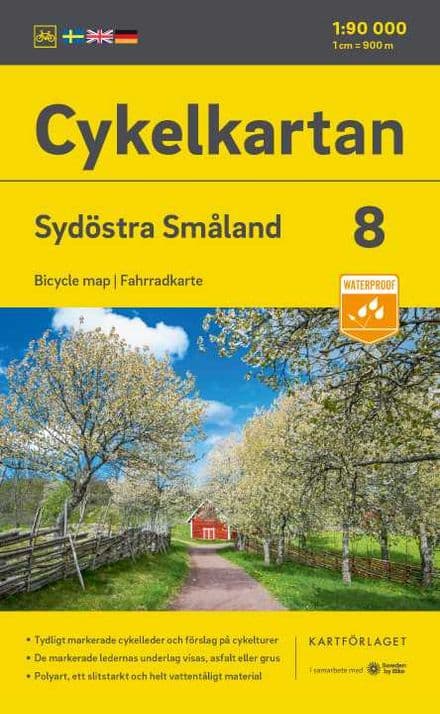 Sweden Cycling Map 08 - Smaland Southeast