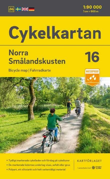 Sweden Cycling Map 16 - Smaland Coast North