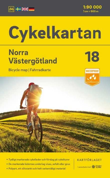 Sweden Cycling Map 18 - Västergotland North