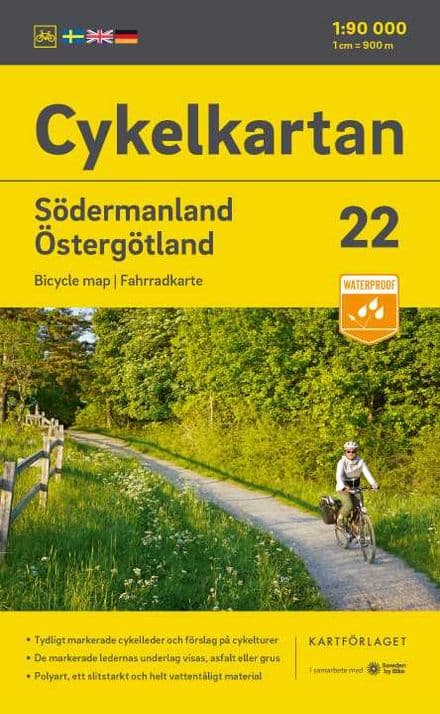 Sweden Cycling Map 22 - Södermanland & Östergötland