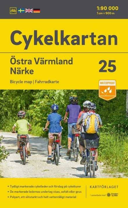 Sweden Cycling Map 25 - Värmland East & Närke