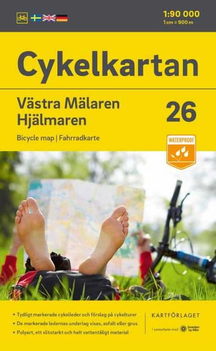 Sweden Cycling Map 26 - Mälaren West & Hjälmaren