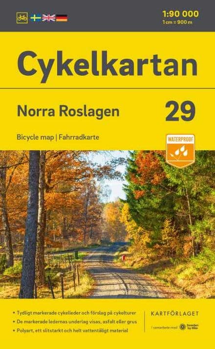 Sweden Cycling Map 29 - Roslagen North