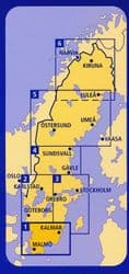 Sweden Road Map 1 - Malmö/Växjö/Kalmar - Kummerley & Frey