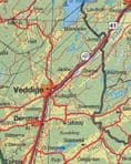Sweden Road Map 1 - Malmö/Växjö/Kalmar - Kummerley & Frey