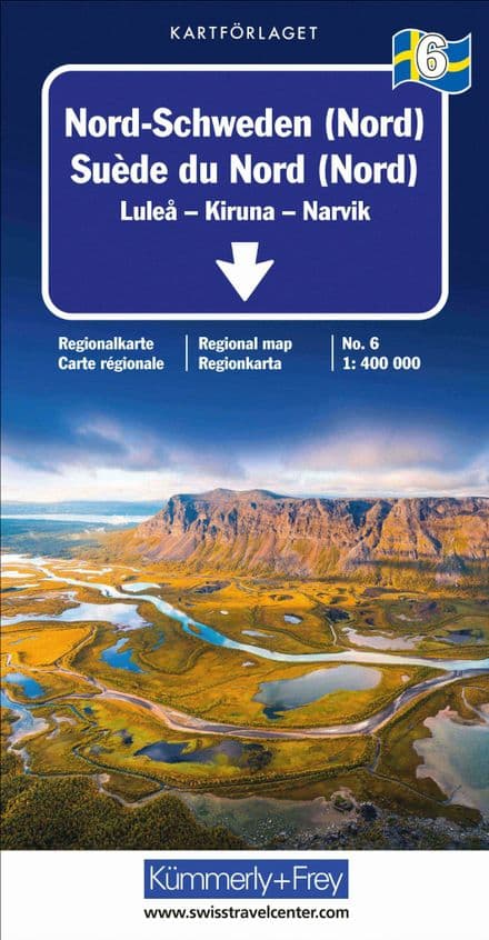 Sweden Road Map 6 - Lulea/Kiruna/Narvik - Kummerley & Frey