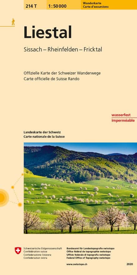 Swiss 214 T Liestal (Hiking Edition) 1:50,000