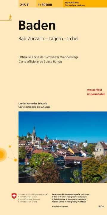 Swiss 215 T Baden (Hiking Edition) 1:50,000