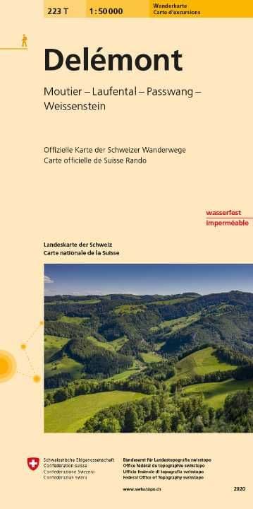 Swiss 223 T Delemont (Hiking Edition) 1:50,000