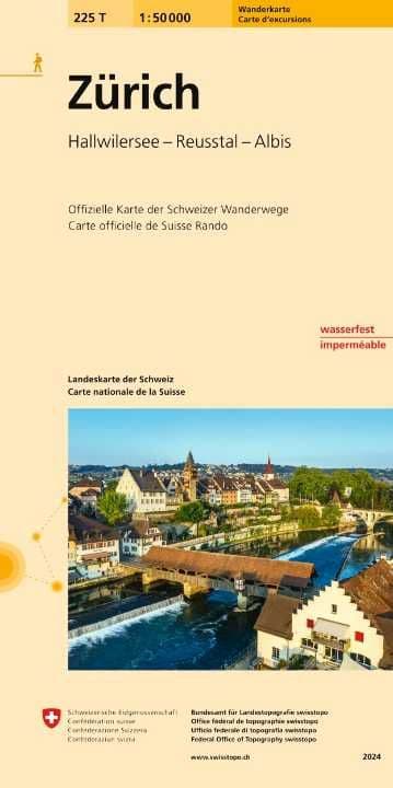 Swiss 225 T Zurich (Hiking Edition) 1:50,000