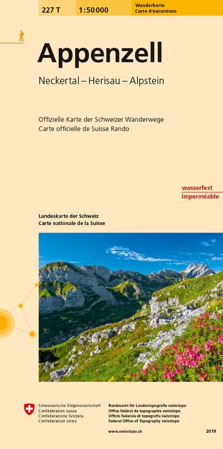 Swiss 227 T Appenzell (Hiking Edition) 1:50,000
